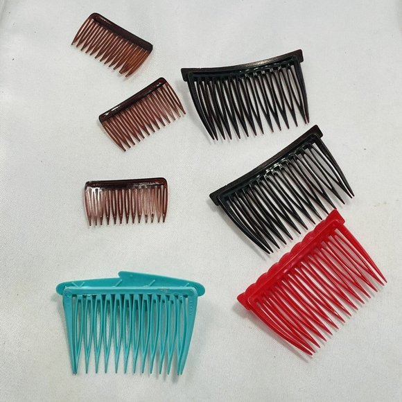 Vintage Goody Side Combs Lot of 7 Hair Accessories Made in USA Retro 80s - Picture 6 of 16